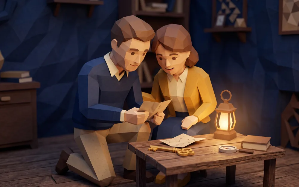 Paar eng zusammen im Escape Room in Nürnberg
