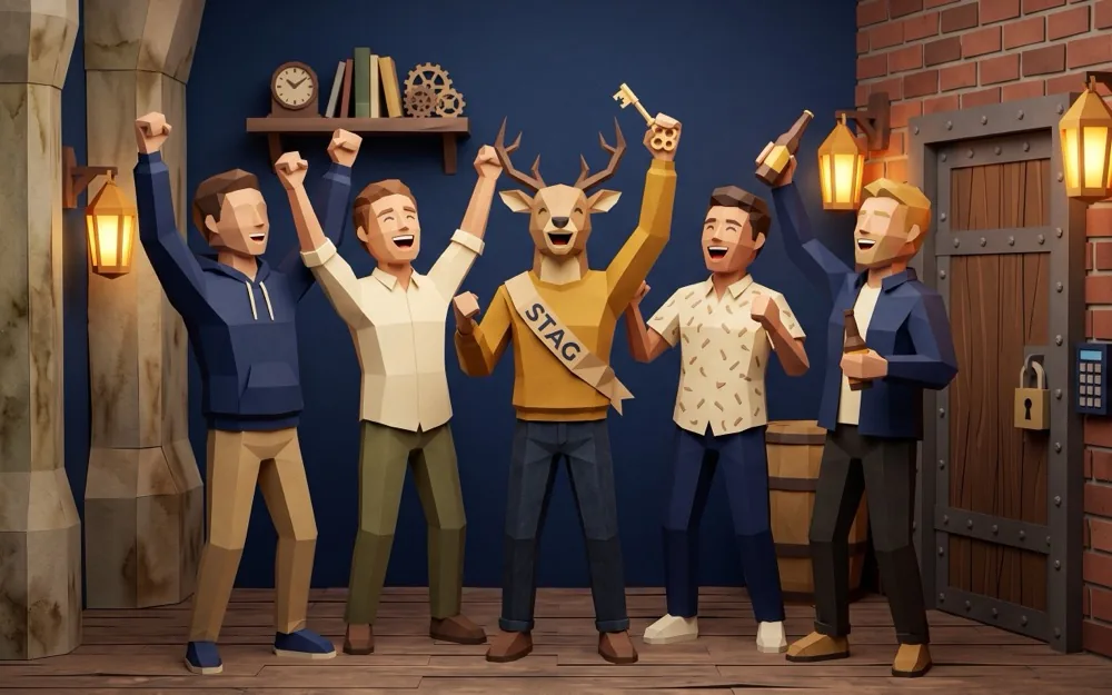 JGA-Gruppe im Escape Room in Nürnberg